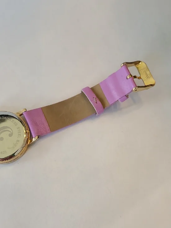 Charming Charlie Lavender and White Chevron Quartz Watch - Picture 3 of 8